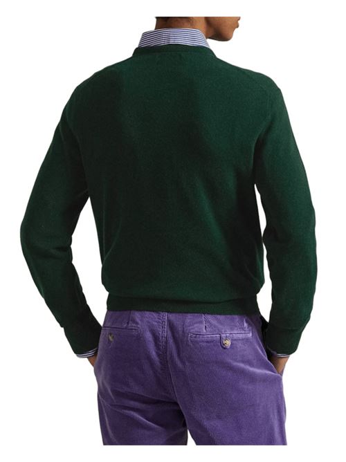 Maglia da uomo in lana, girocollo, colore verde muschio POLO RALPH LAUREN | 710974148006